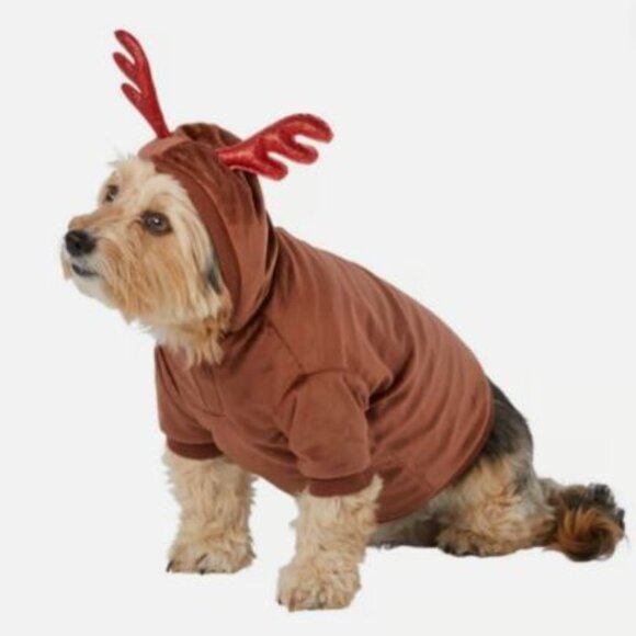 Merry Makings by Petco NWT Spotted Reindeer Pet Hoodie Sz L - Picture 5 of 5